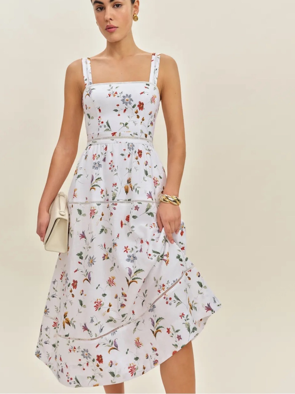 NWT REFORMATION Everett Linen Dress, Corsini, size 2